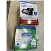 Image 1 : OMRON BLOOD PRESSURE MONITOR AND OPTI-FREE PUREMOIST SOLUTION