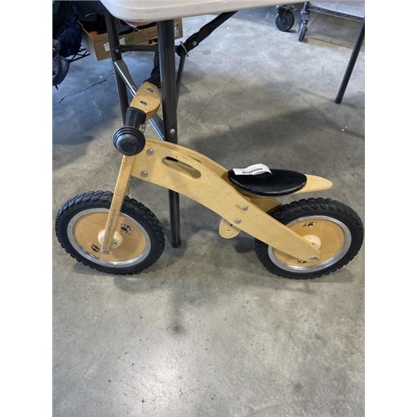 KIDS WOODEN STRIDER BIKE