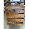 Image 2 : ANTIQUE WALNUT 5 DRAWER DRESSER