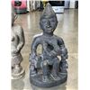 Image 3 : 2 AFRICAN OLD WOOD CARVINGS, 24 INCH TALL