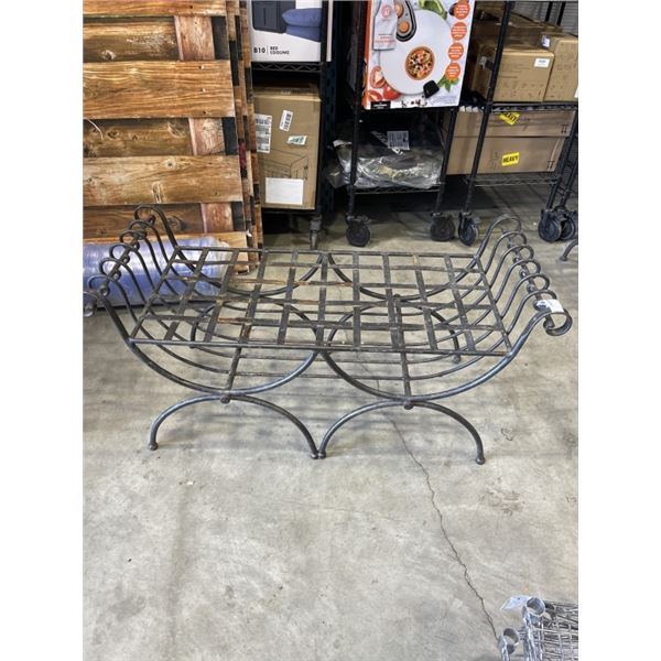 CAST IRON PATIO BENCH