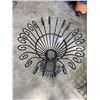 Image 2 : CAST IRON PATIO BENCH AND PLANT POT
