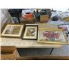 Image 2 : LARGE LOT OF ESATE ARTWORK, INCLDUING VINTAGE AND ANTIQUE FRAMES AND ART
