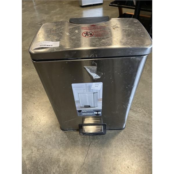 STAINLESS GARBAGE BIN
