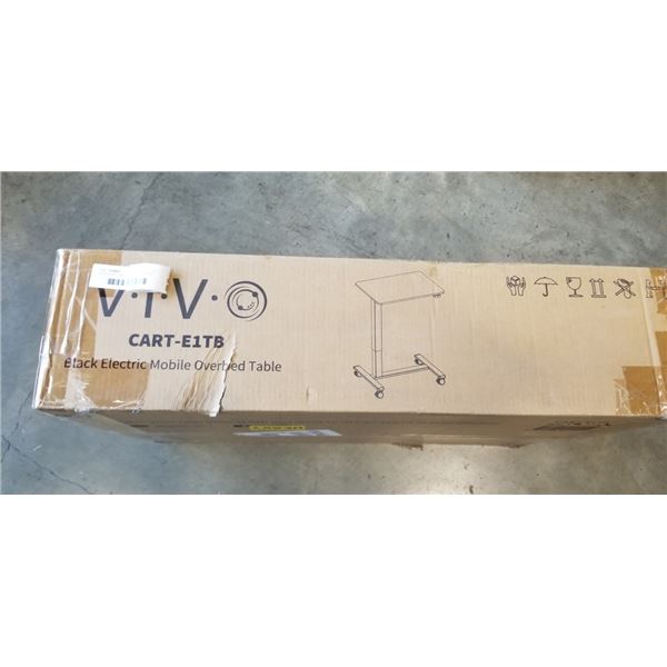 VIVO BLACK ELECTRIC MOBILE OVERBED TABLE