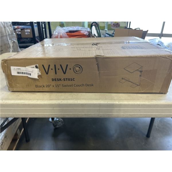 VIVO BLACK 20" X 15" SWIVEL COUCH DESK