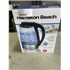 Image 2 : HAMILTON BEACH 1.7L ELECTRIC GLASS KETTLE - TESTED WORKING
