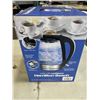 Image 3 : HAMILTON BEACH 1.7L ELECTRIC GLASS KETTLE - TESTED WORKING