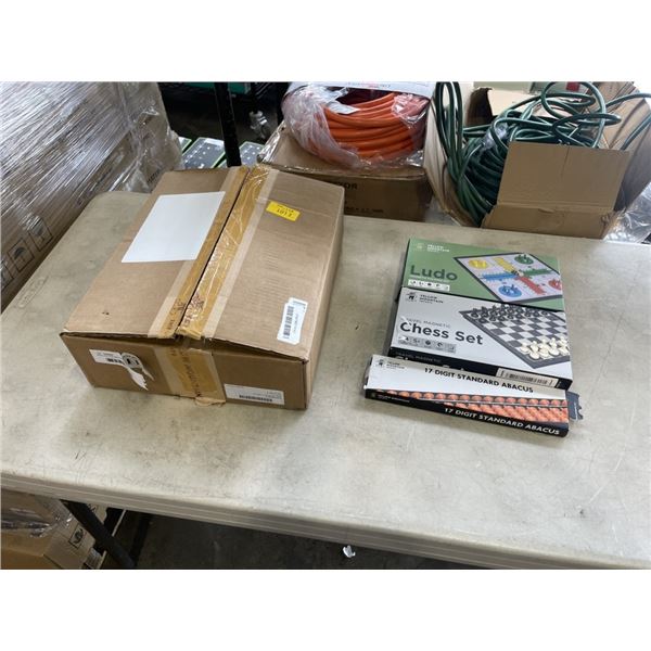 NEW YELLOW MOUNTAIN CHINESE MAHJONG SET IN SOFT CASE AND LUDO MAGNETIC FOLDING SET AND TRAVEL MAGNET