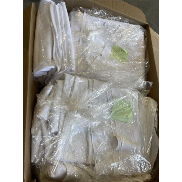 ASSORTED SIZE WHITE TABLE CLOTHS