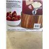 Image 3 : 2 STUDIO DRINKWARE 2,2 G GLASS DRINK DISPENSER WITH ACACIA WOOD STAND