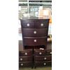 Image 2 : 3 THREE DRAWER NIGHT STANDS