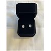 Image 1 : NEW S925 0.6CT EACH SIMULATED DIAMOND (CZ) STUD EARRINGS, MOUNTED IN 925 STERLING SILVER W/ WHITE GO