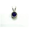 Image 1 : STERLING SILVER NATURAL AMETHYST PENDANT, RETAIL $400.00.