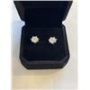 Image 3 : NEW S925 1.0CT EACH MOISSANITE STONE HEART PRONG STUD EARRINGS, MOUNTED IN 925 STERLING SILVER W/ WH