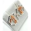 Image 1 : STERLING SILVER BAMBOO-THEMED EARRINGS, RETAIL $80.00.