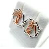 Image 2 : STERLING SILVER BAMBOO-THEMED EARRINGS, RETAIL $80.00.