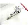 Image 3 : STERLING SILVER MOISSANITE RING, SIZE 6.5, W/A $250.00.