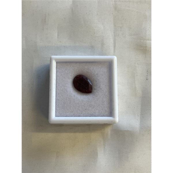 NEW 7.6CT NATURAL RUBY, UNTREATED, PEAR CUT, RETAIL $1820