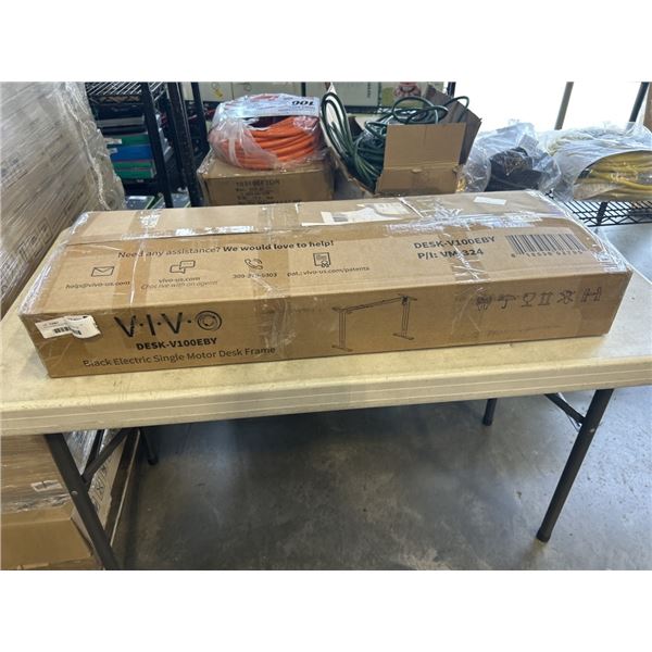 VIVO BLACK ELECTRIC SINGLE MOTOR DESK FRAME