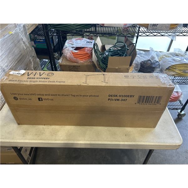 VIVO BLACK ELECTRIC SINGLE MOTOR DESK FRAME