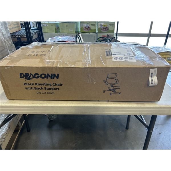 DRAGONN BLACK KNEELING CHAIR WITH BACK SUPPORT