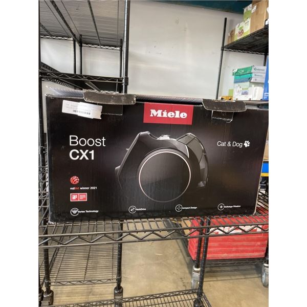 MIELE BOOST CX1 CAT & DOG BAGLESS CANISTER VACUUM, NO ACCESSORIES - TESTED WORKING, RETAIL $849