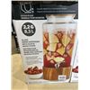 Image 2 : 2 STUDIO DRINKWARE 2,2 G GLASS DRINK DISPENSER WITH ACACIA WOOD STAND
