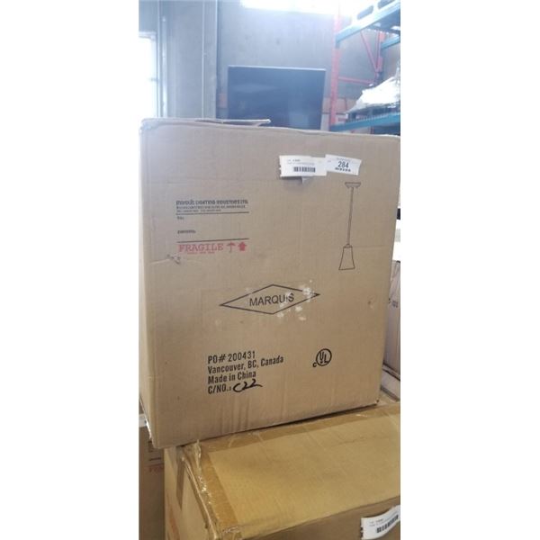 CASE OF 4 NEW MARQUIS LIGHTING CEILING PENDANT LIGHT FIXTURES