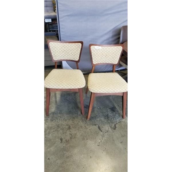 2 MCM SIDE CHAIRS