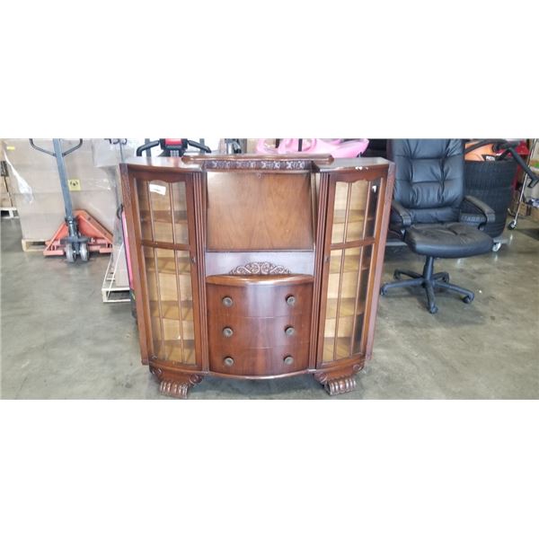 ANTIQUE DROP FRONT CABINET
