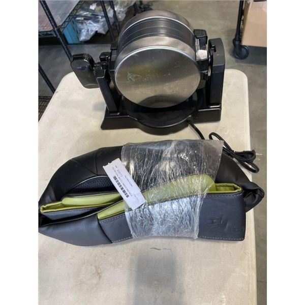SULTAN DUAL WAFFLE MAKER AND NECK MASSAGER BOTH WORKING