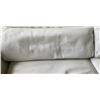 Image 4 : NATUZZI WHITE LEATHER COUCH W/ OTTOMAN