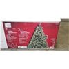 Image 2 : 7.5FT PRE LIT CHRISTMAS TREE AND SMALL BOX OF DECOR