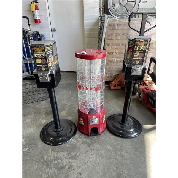 3 CANDY/TREAT DISPENSERS - MISSING KEYS