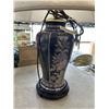 Image 3 : NEW EASTERN CERAMIC TABLE LAMP AND LARGE CERAMIC BOWL