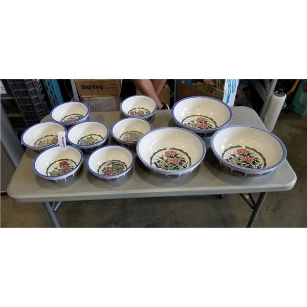 10 NEW LARGE CERAMIC SERVING BOWLS