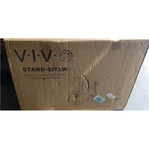 VIVO SILVER SIT TO STAND MONITOR WALL MOUNT WORKSTATION