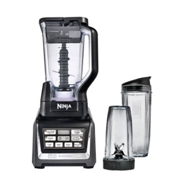 NINJA NUTRI-NINJA DUO AUTO-IQ 1300W STAND BLENDER W/ NINJA CUPS - TESTED WORKING, RETAIL $229