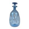 Image 1 : Blenko Mid-Century Pinched Blue Glass Decanter