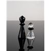Image 6 : 33pc Swarovski Contemporary Faceted Crystal Chess Set