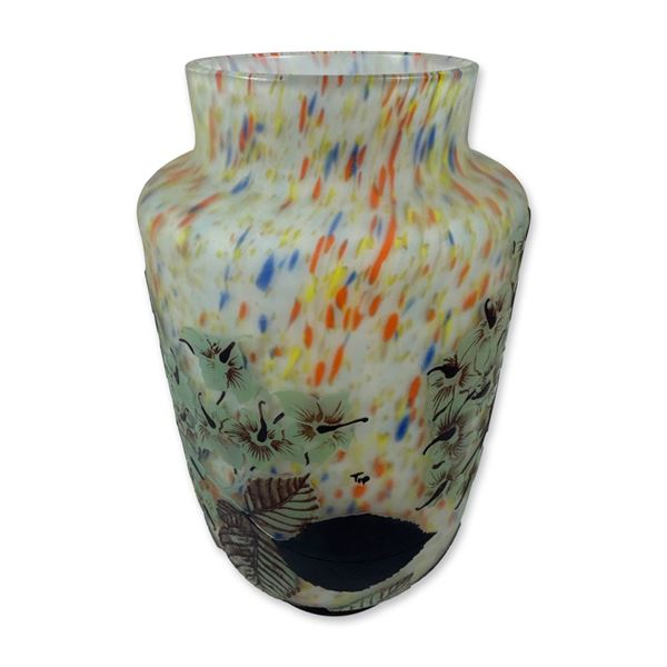Attributed to Daum Nancy Cameo Glass Vase