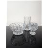 Image 2 : 3pc Clear Crystal and Glass Tableware