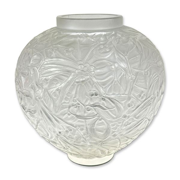 Rene Lalique Opalescent Glass Gui Vase