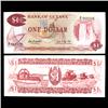 Image 1 : 1992 Guyana Scarce $5 Crisp Unc Note (CUR-05797)