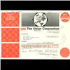 1970s Union Corp Racing Stock Certificate Scarce Orange (COI-3406)