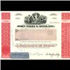 Image 1 : 1990s John Wiley & Sons Stock Certificate Scarce Red (COI-3404)