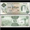 1992 Guyana Scarce $5 Crisp Unc Note (CUR-05713)