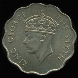 1951 Seychelles 10 Cent George VI BU MS63+ (COI-6961)