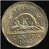Image 2 : 1942 Canada 5c BU MS63 (COI-7124)